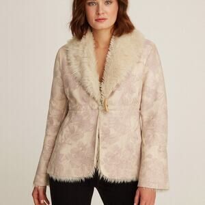 Vintage Lakeland Vegan Suede Brocade Penny Lane Coat